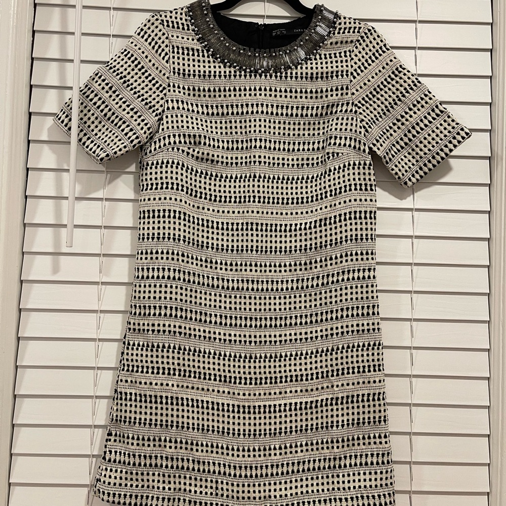 ZARA Classic Jewels Collar dress, size XS/S